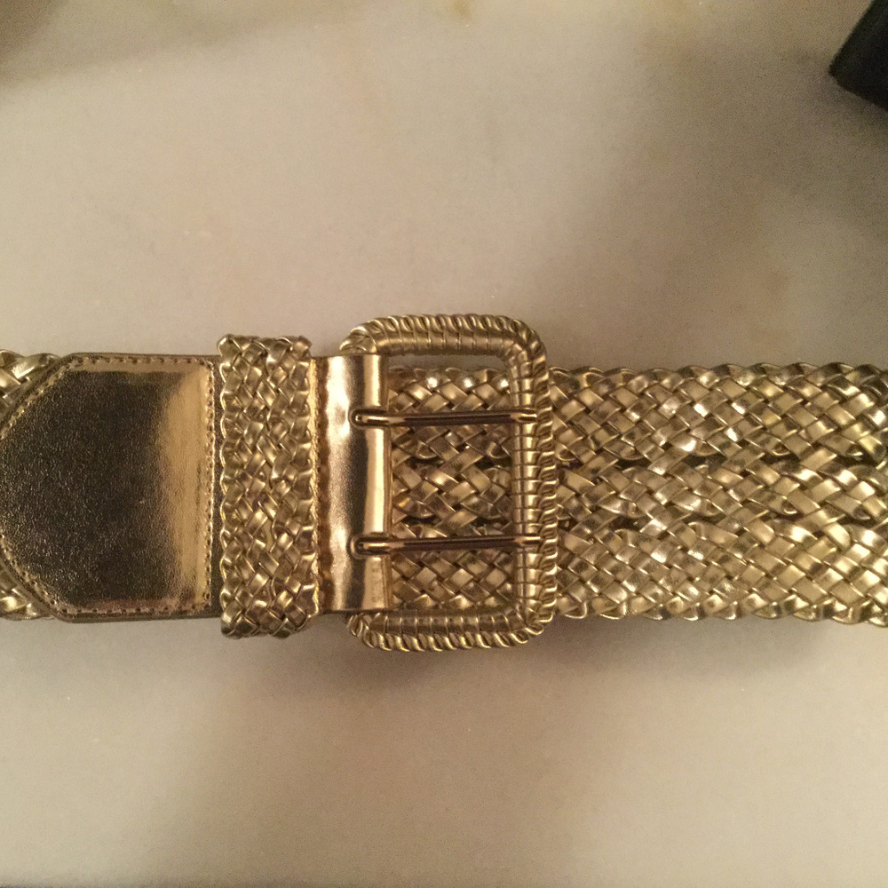 Gold Wide Band Belt